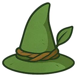 Icone chapeau vert