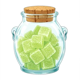 Illustration gummies10mg pomme