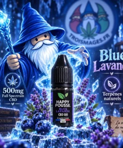 Illustration ELiquideBlueLavanceHappyPousse CBD