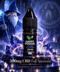 Illustration ELiquideDarkSaphirHappyPousse CBD
