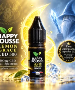 Illustration ELiquideLemonGraceHappyPousse CBD