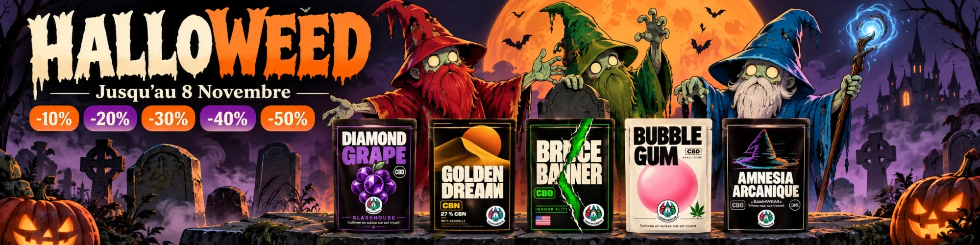 Bannière Halloween PC